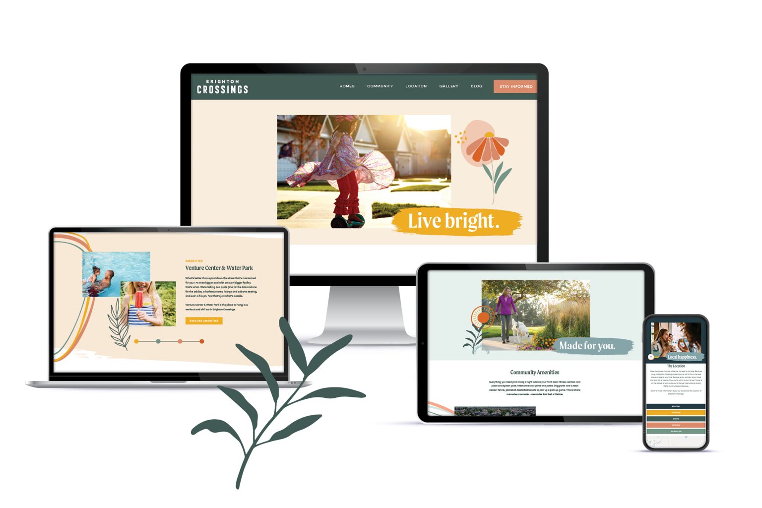 Brighton Crossings community marketing materials A+B1 is finalists in for 2025 Denver MAME Awards.